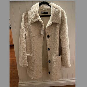 Zara Faux-Sherpa Coat